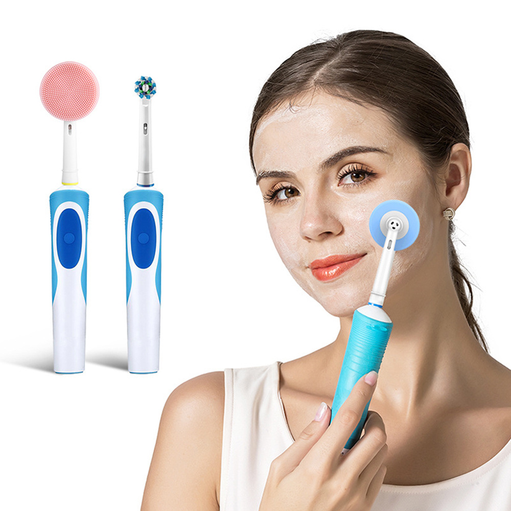Group Head Brush - หัวแปรงทำความสะอาดผิวหน้าแบบเปลี่ยนได้ ใช้ได้กับแปรงทำความสะอาดผิวหน้าไฟฟ้าซิลิโคน Oral-B สำหรับทำความสะอาดและขัดผิว